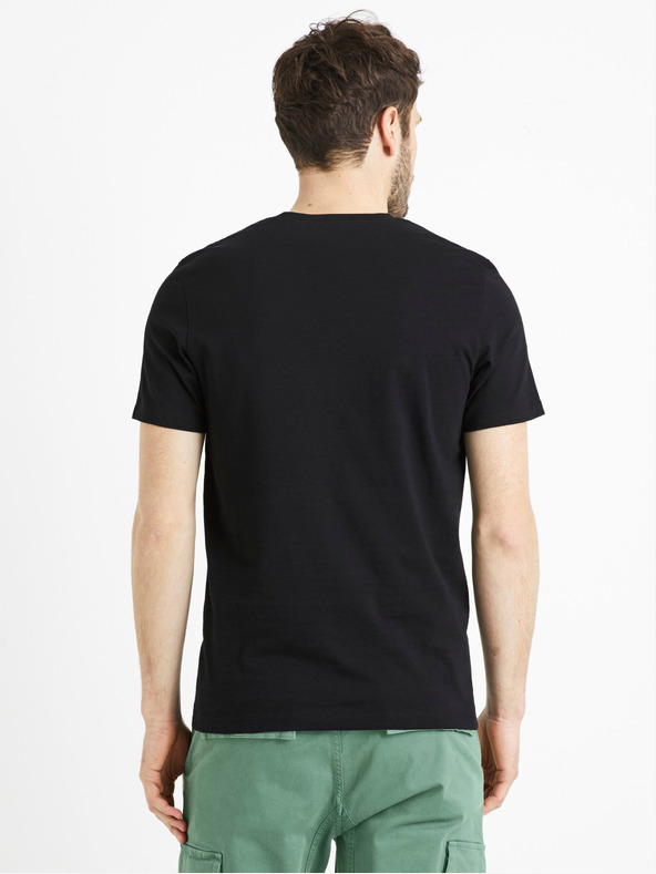 Celio Schwarzes Herren-Basic-Hemd Celio Debasev