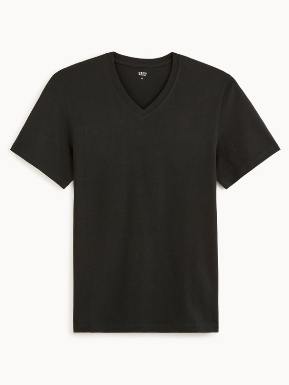 Celio Schwarzes Herren-Basic-Hemd Celio Debasev