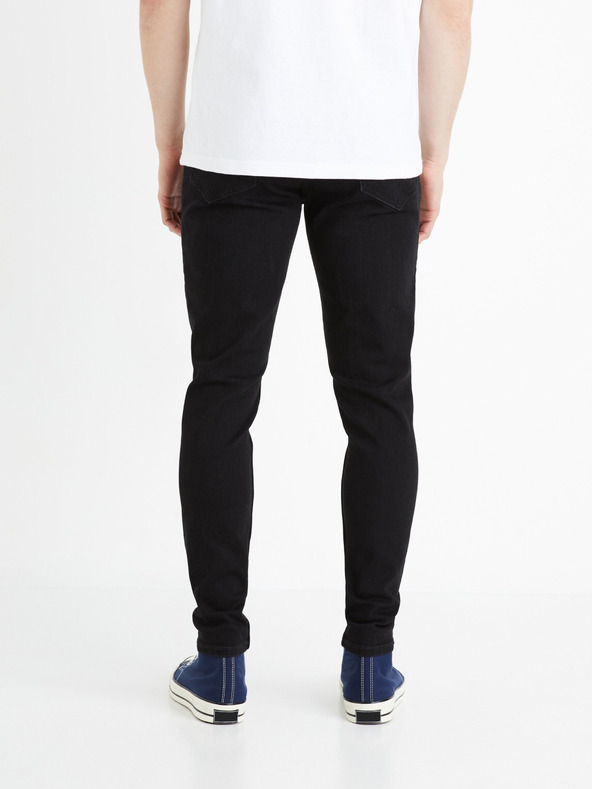 Celio Schwarze Herren-Skinny-Fit-Jeans Celio Foskinny1