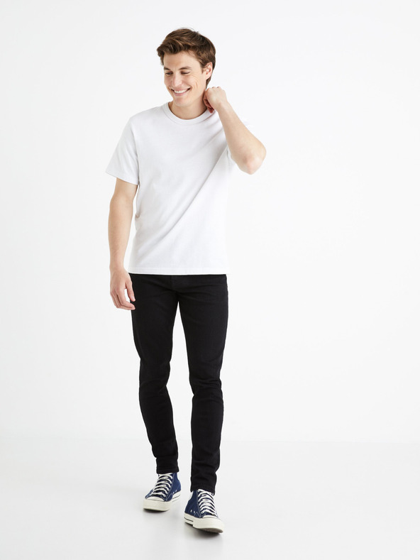Celio Schwarze Herren-Skinny-Fit-Jeans Celio Foskinny1
