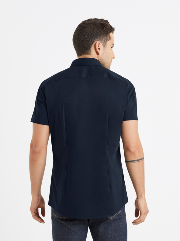 Celio Dunkelblaues Herrenhemd Celio Daslim