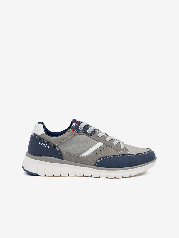 Celio Graue Herren-Sneakers aus Wildleder von Celio