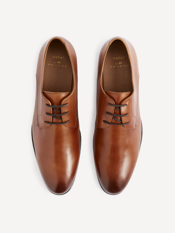 Celio Braune Herren Lederhalbschuhe Celio Rytaly