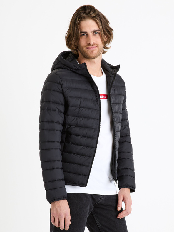Celio Schwarze Herren-Steppjacke Celio Fububble