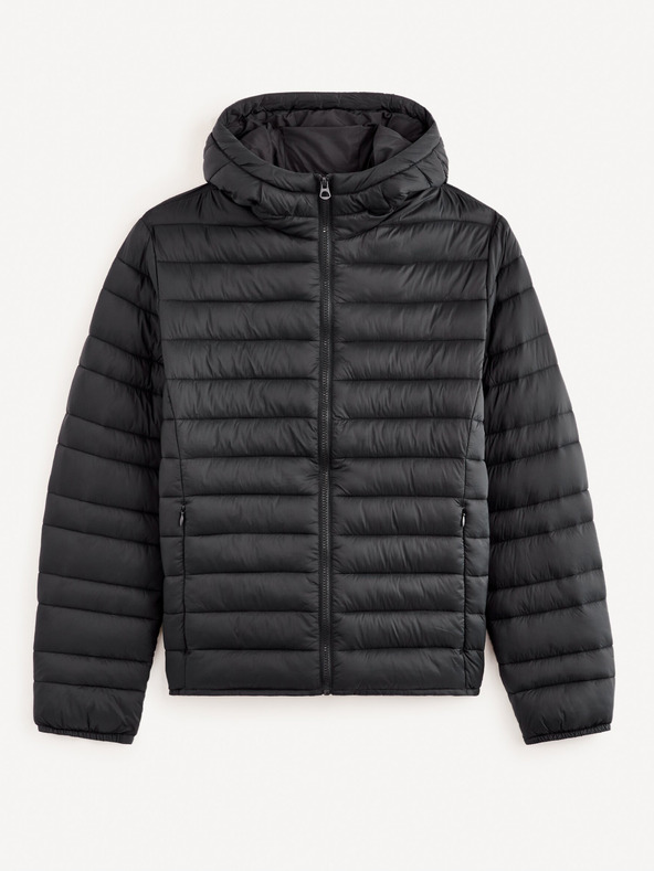 Celio Schwarze Herren-Steppjacke Celio Fububble
