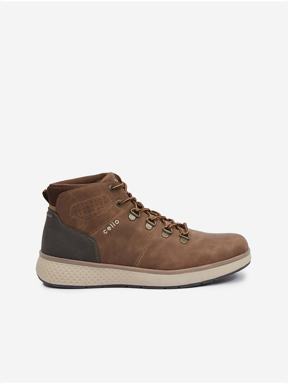 Celio Braune Herren-Winterstiefeletten Celio