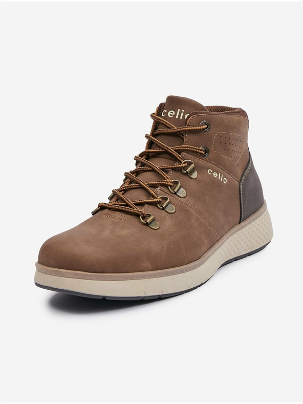 Celio Braune Herren-Winterstiefeletten Celio