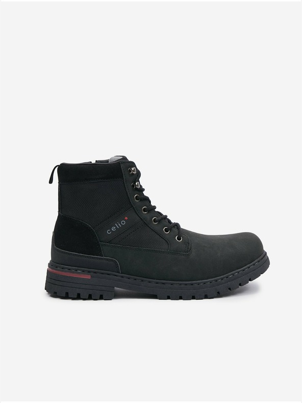 Celio Schwarze Herren-Winterstiefeletten Celio