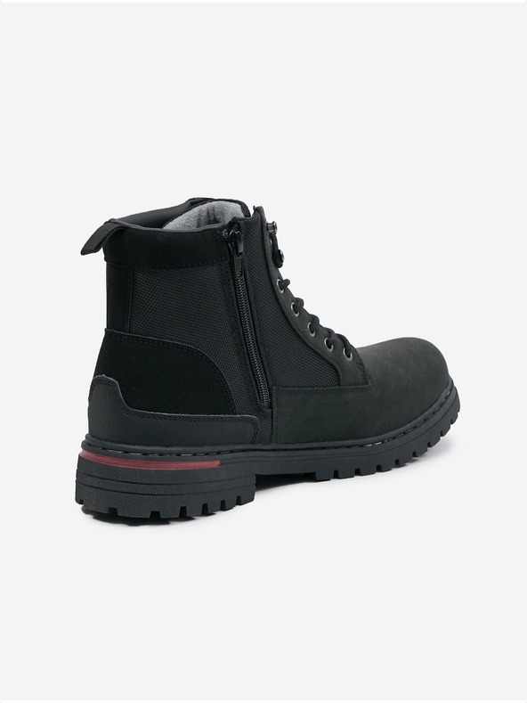 Celio Schwarze Herren-Winterstiefeletten Celio