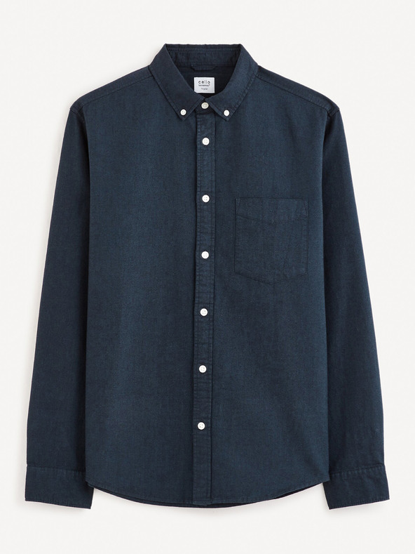 Celio Dunkelblaues Herrenhemd Celio Daxford