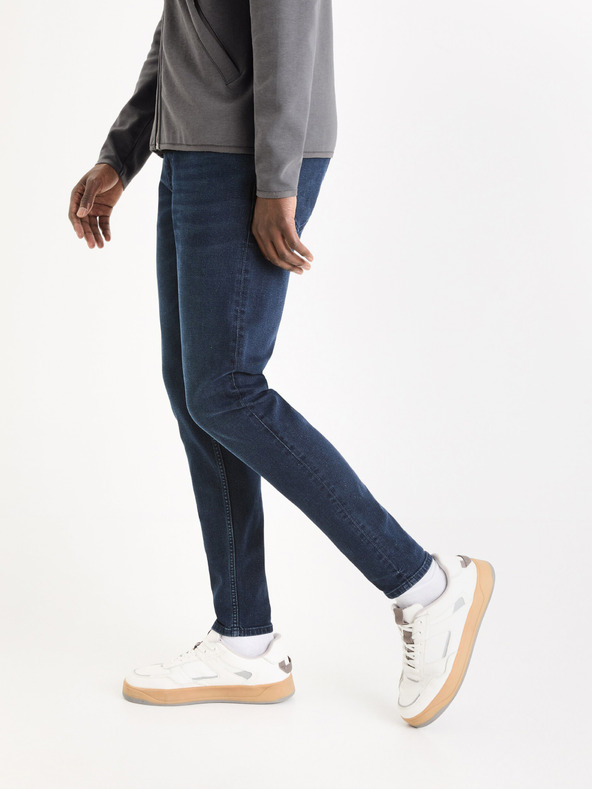 Celio Dunkelblaue Skinny Fit Jeans Celio Foskinny