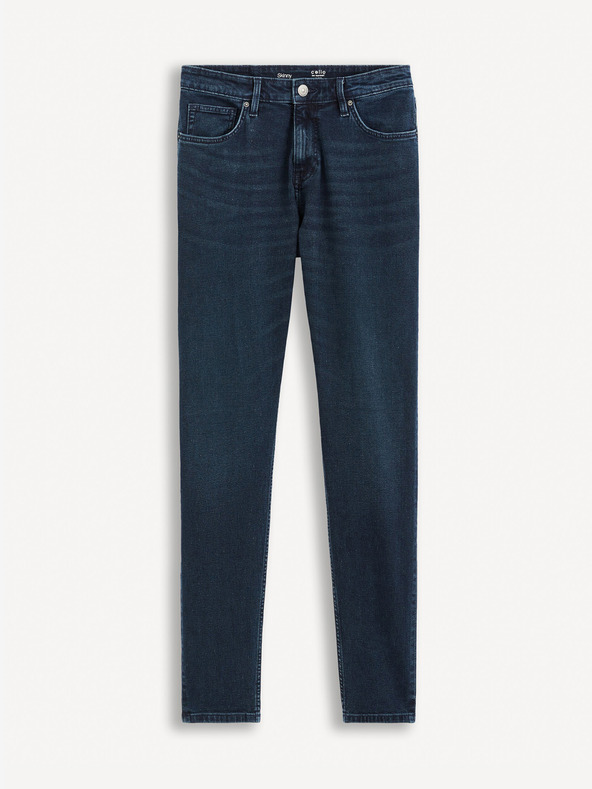 Celio Dunkelblaue Skinny Fit Jeans Celio Foskinny