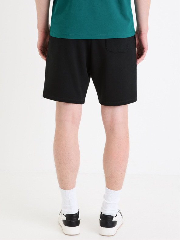 Celio Schwarze Herren-Trainingsshorts Celio Goshort