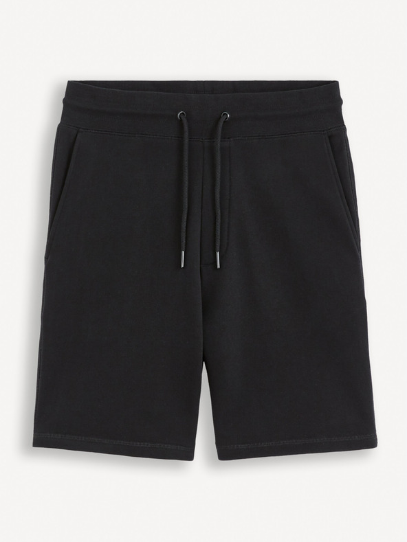 Celio Schwarze Herren-Trainingsshorts Celio Goshort