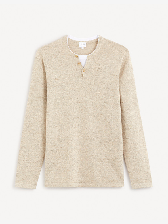 Celio Gelano Henley-Pullover