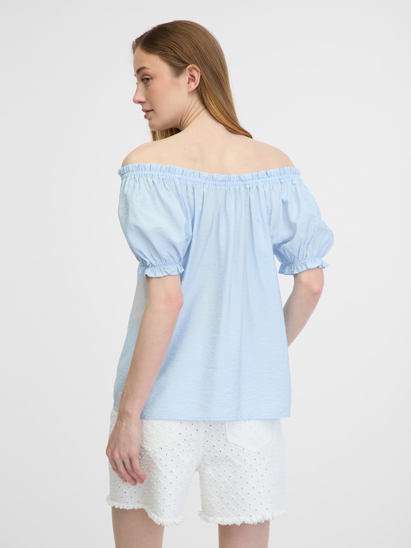 Orsay Hellblaue Damen Bluse ORSAY
