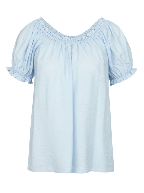 Orsay Hellblaue Damen Bluse ORSAY