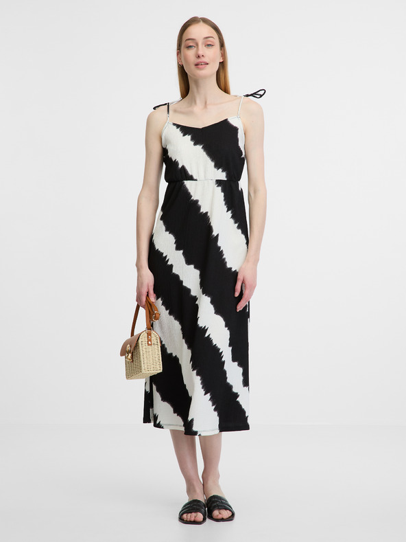 Orsay Schwarz-weißes Damenkleid ORSAY