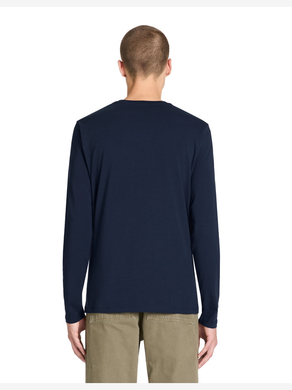 Celio Dunkelblaues Herren-Langarm-T-Shirt Celio Julesflash