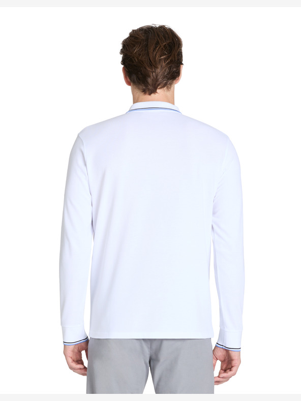 Celio Weißes Herren-Poloshirt Celio Bagaz