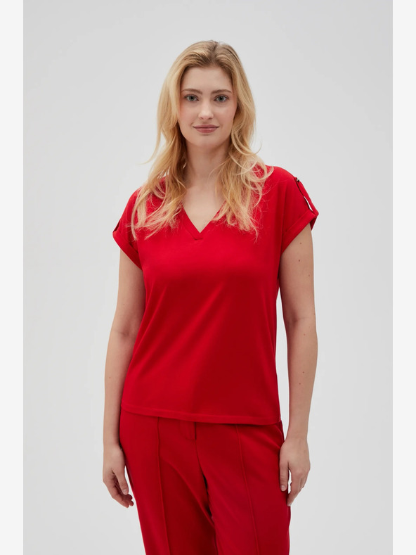 Moodo Rotes Damen-T-Shirt Moodo