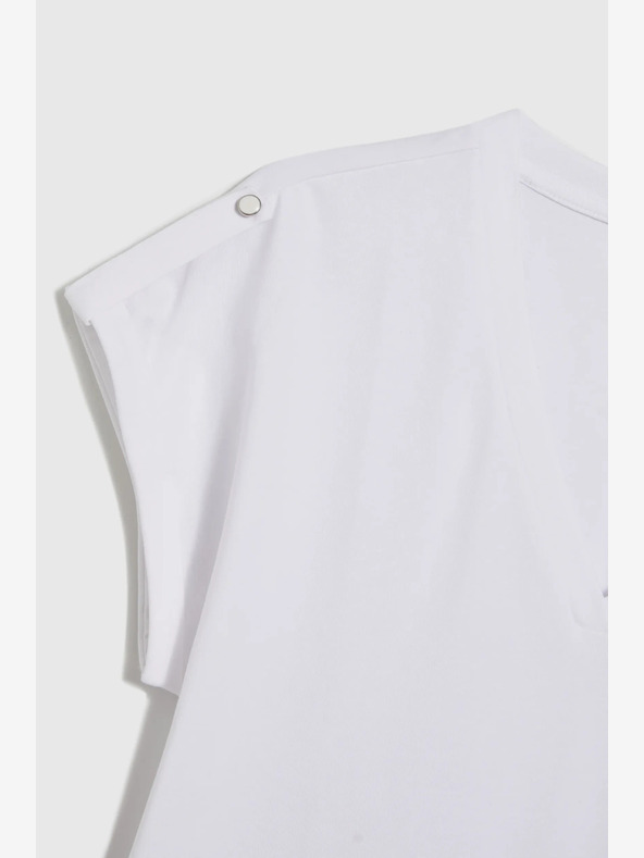 Moodo Weißes Damen-T-Shirt Moodo