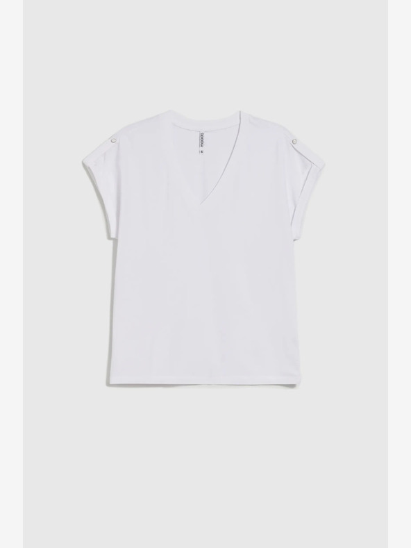 Moodo Weißes Damen-T-Shirt Moodo