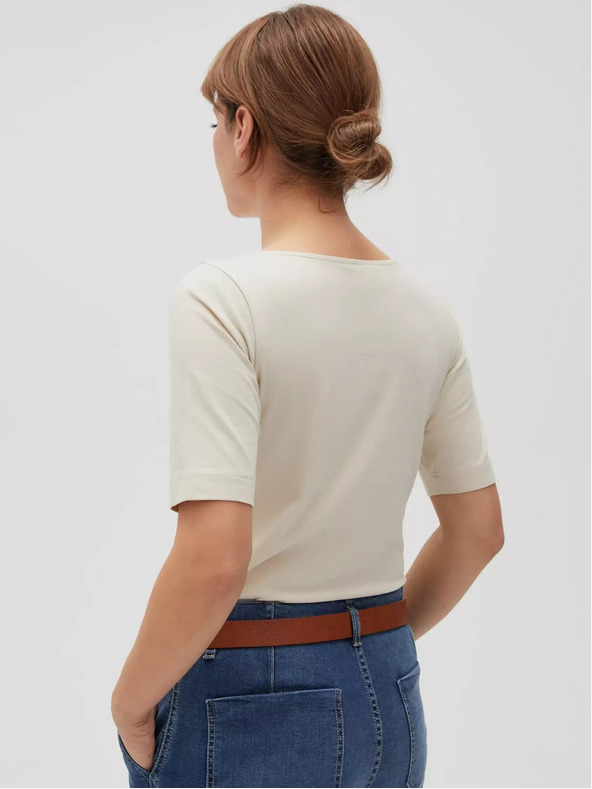 Moodo Beigefarbenes Damenhemd Moodo