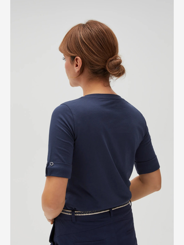 Moodo Dunkelblaues Damen T-Shirt Moodo