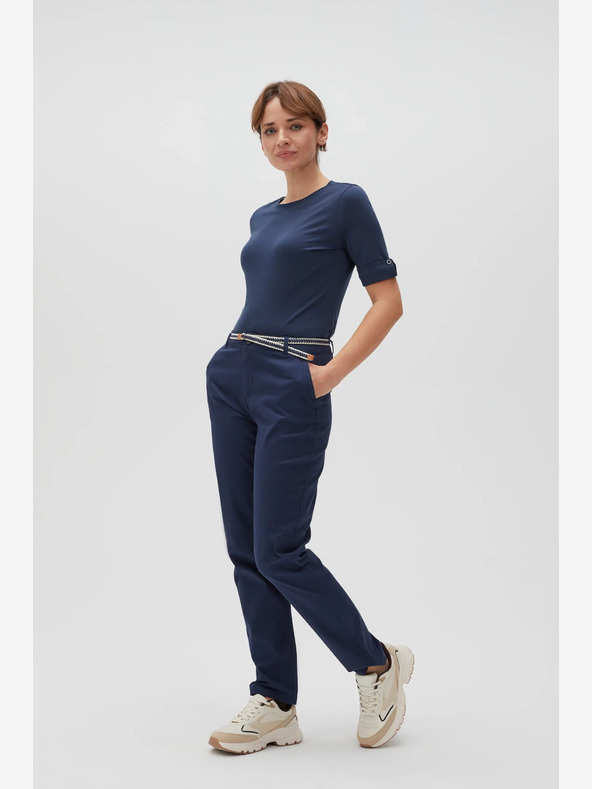 Moodo Dunkelblaues Damen T-Shirt Moodo