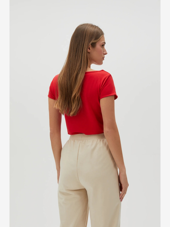 Moodo Rotes Damen-T-Shirt Moodo