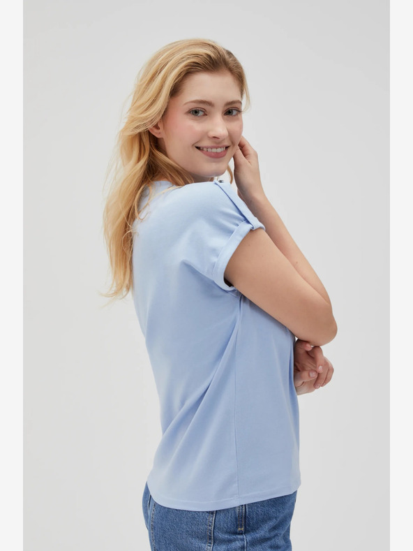 Moodo Hellblaues Damen Moodo T-Shirt