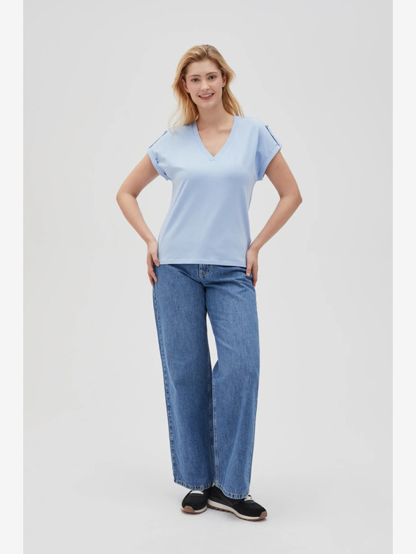 Moodo Hellblaues Damen Moodo T-Shirt