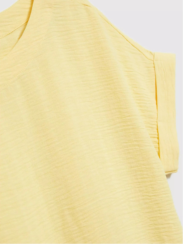 Moodo Gelbes Kurzarm-T-Shirt Moodo