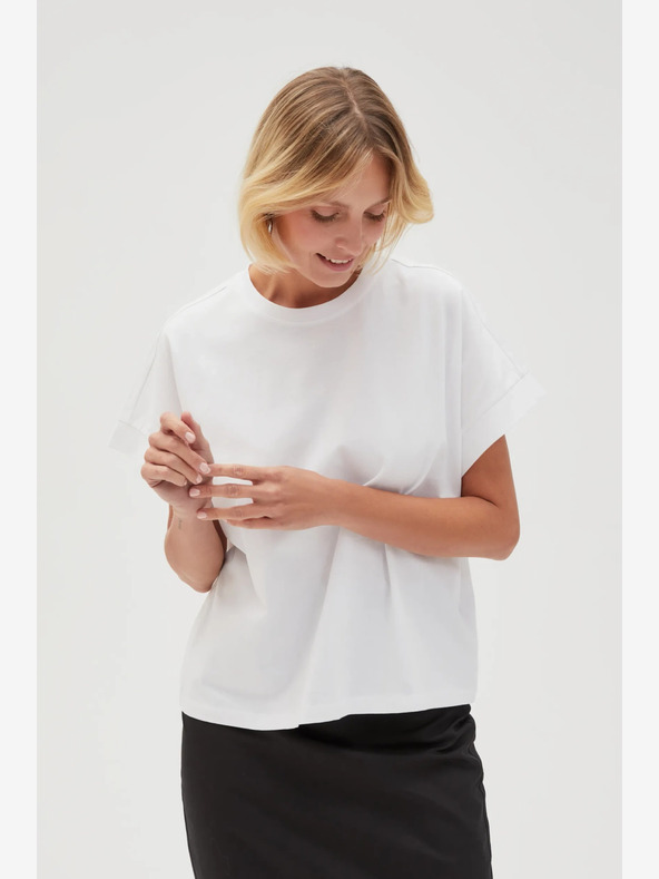 Moodo Weißes Damen-T-Shirt Moodo