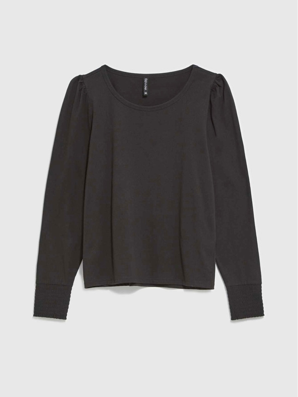 Moodo Schwarzes Damen Long Shirt Moodo