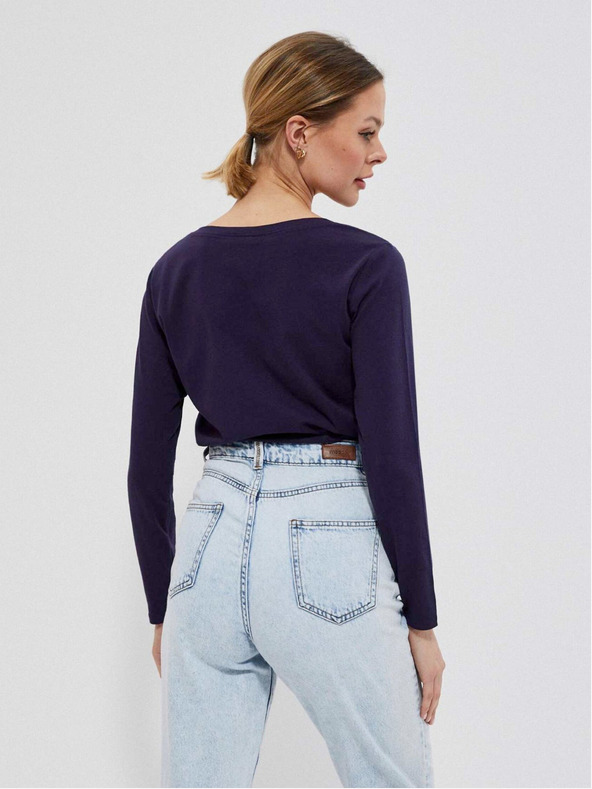 Moodo Dunkelblaues Damen T-Shirt Moodo