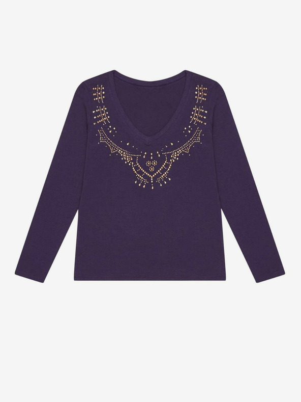 Moodo Dunkelblaues Damen T-Shirt Moodo