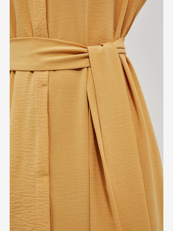 Moodo Gelbes langes Kleid Moodo