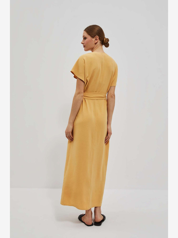 Moodo Gelbes langes Kleid Moodo