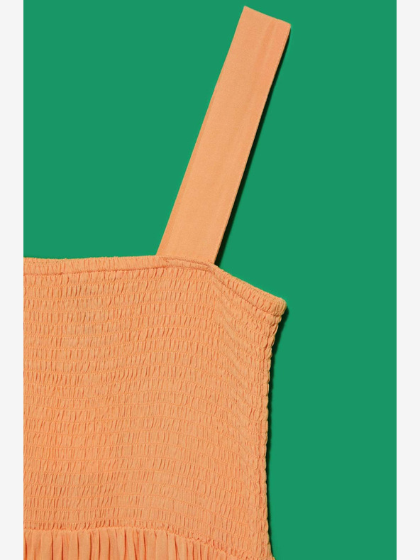 Moodo Orangefarbenes Riemchenkleid Moodo