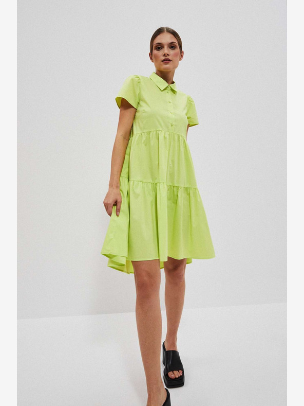 Moodo Hellgrünes Hemdkleid Moodo