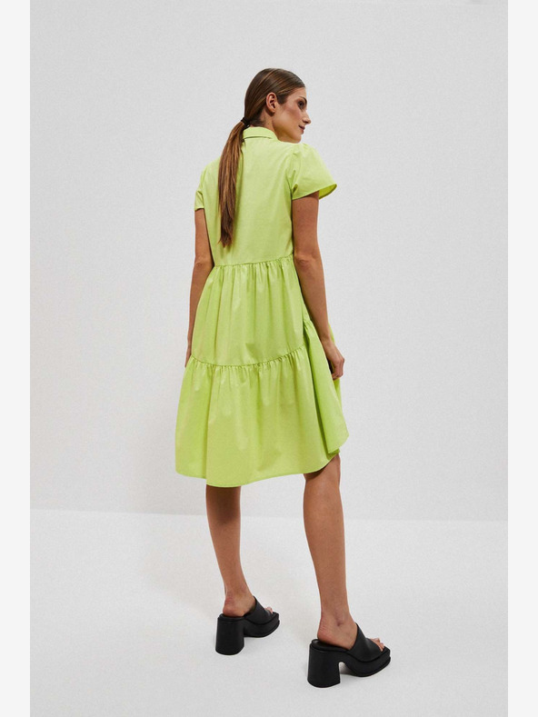 Moodo Hellgrünes Hemdkleid Moodo