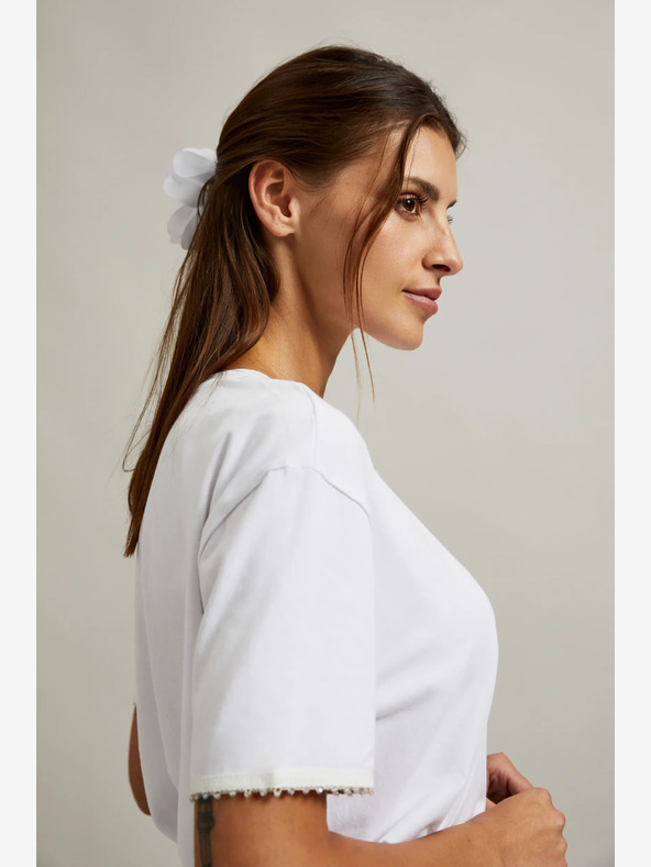 Moodo Weißes Damen-T-Shirt Moodo