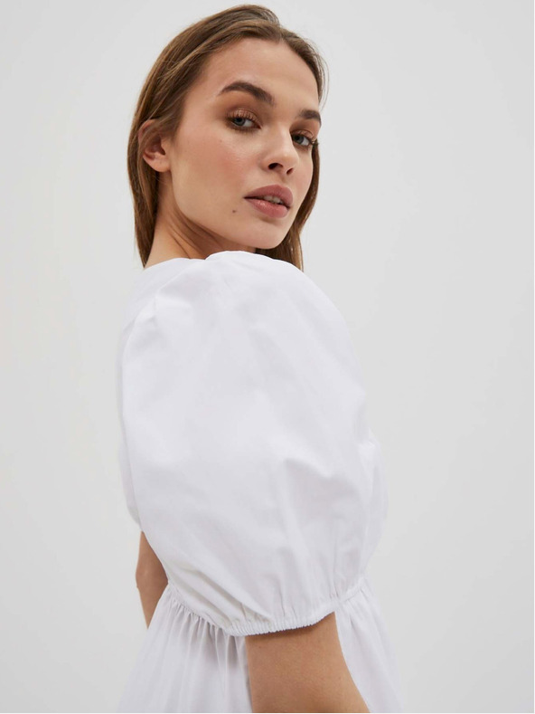 Moodo Weißes Damenkleid Moodo