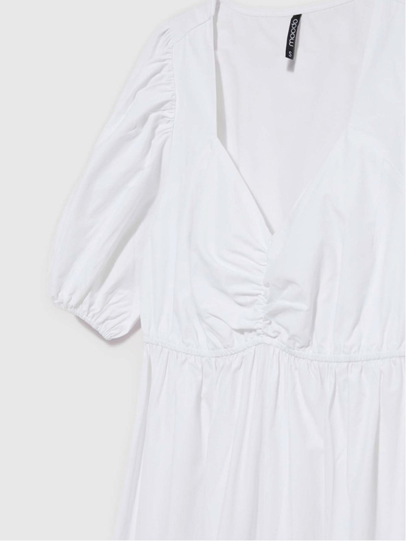 Moodo Weißes Damenkleid Moodo