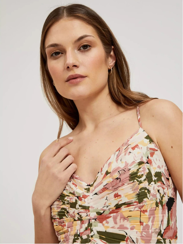 Moodo Altrosa gemustertes Kleid Moodo