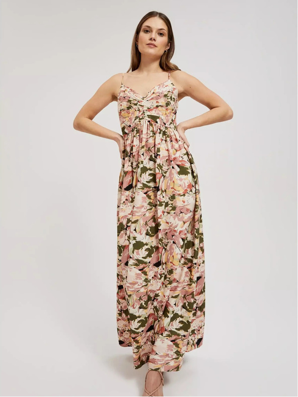 Moodo Altrosa gemustertes Kleid Moodo