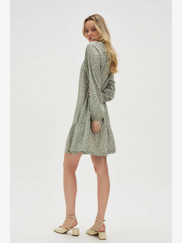 Moodo Damen grünes Kleid Moodo