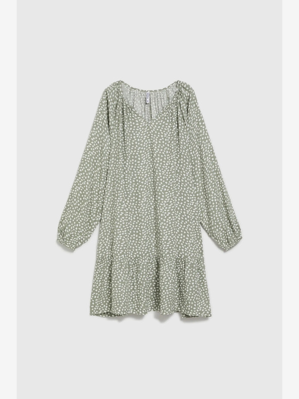 Moodo Damen grünes Kleid Moodo